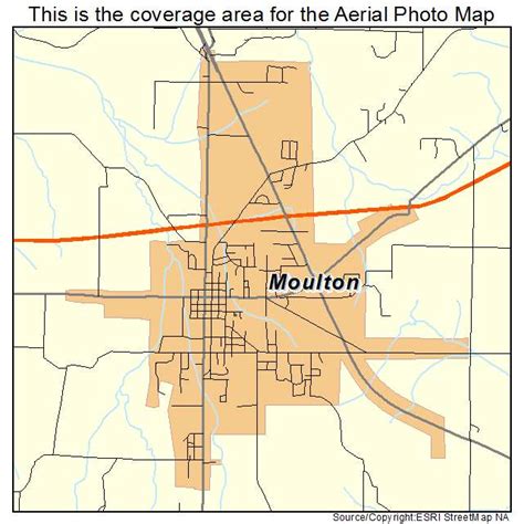 Aerial Photography Map of Moulton, AL Alabama