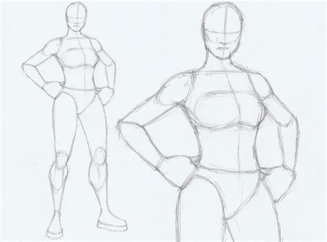 How to Draw a FEMALE STANDING POSE (Version 1) - Draw it, Too!