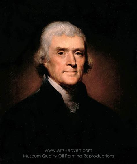 Rembrandt Peale Presidential Portrait of Thomas Jefferson Painting Reproductions, Save 50-75% ...