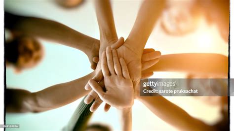 Team Teamwork Join Hands Partnership Concept High-Res Stock Photo ...