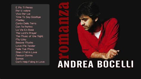 Andrea Bocelli Greatest Hits - Best Andrea Bocelli Songs of All Time - YouTube