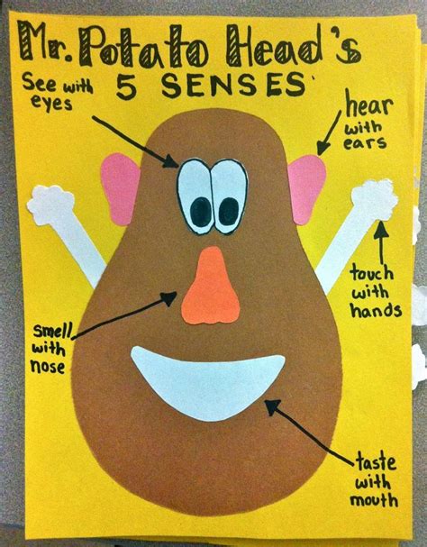 Mr Potato Head 5 Senses Printable