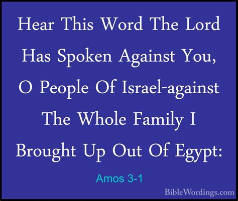 Amos 3 - Holy Bible English - BibleWordings.com