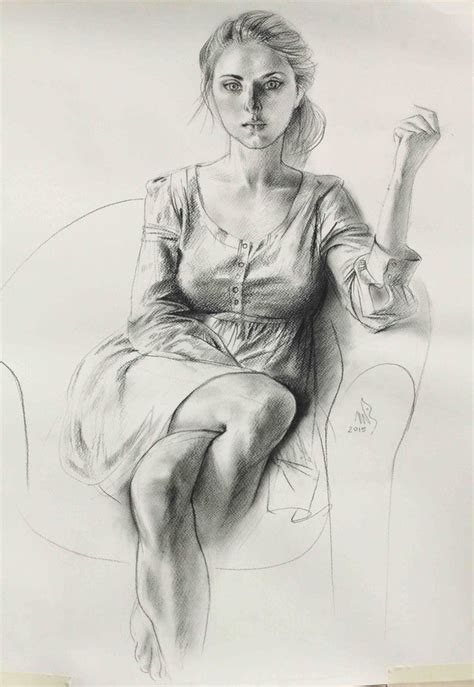 Güzel sanatlara hazırlık karakalem model çizimi. | Figure drawing, Pencil portrait drawing ...