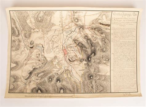 Bid Now: LARGE MANUSCRIPT MAP SILESIAN WARS MID-18TH C. - March 4, 0123 11:00 AM EDT