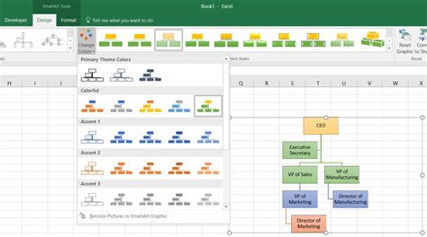 5分でわかる、組織図をエクセルで作成ステップ | Lucidchart