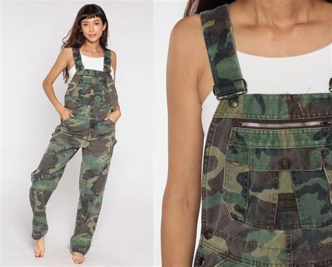 Camouflage Overalls 90s Liberty Overall Pants Hunting Pants Bib Camo ...