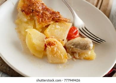 Codfish Baccala Potatoes Cooked Oven Stock Photo 777949426 | Shutterstock