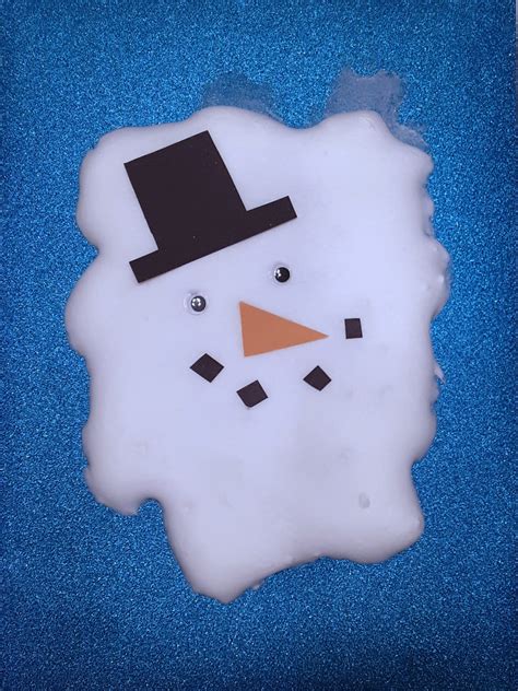 Snowman Amuck Fun Stuff: Melted Snowman with Homemade Puffy Paint