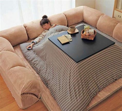 This Heated Kotatsu Table Lets You Nap, Work, Or Eat While Keeping ...