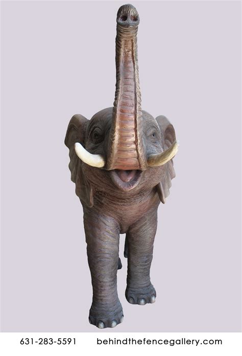 Trunk Up Elephant Statue Trunk Up Elephant Statue [SAFR356-PG] - $1,199.99 : Life size statues ...