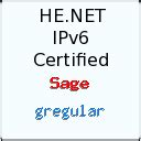 IPv6 Certification Badge for gregular