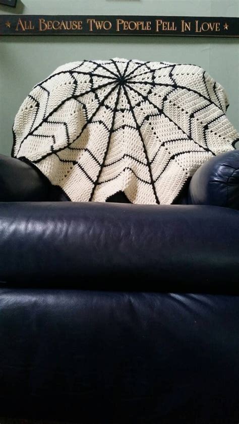 Spider Web Blanket Crochet Pattern Halloween Blanket Crochet - Etsy