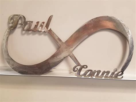 Metal Signs Personalized Infinity Sign Wedding Gift