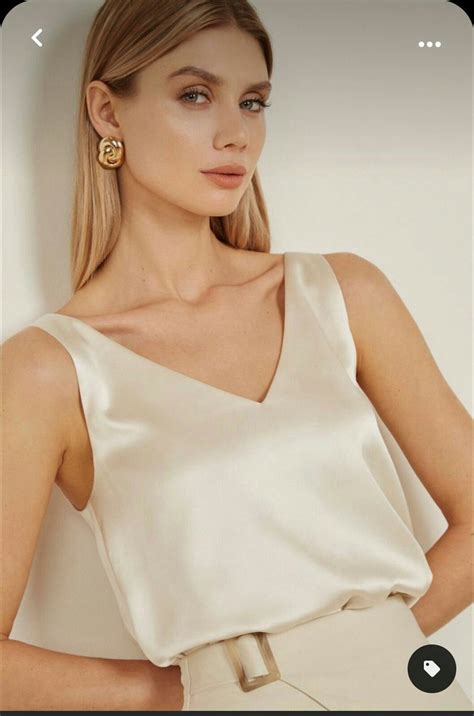 Pinterest in 2023 | Fashion, Women, Silk satin tank top