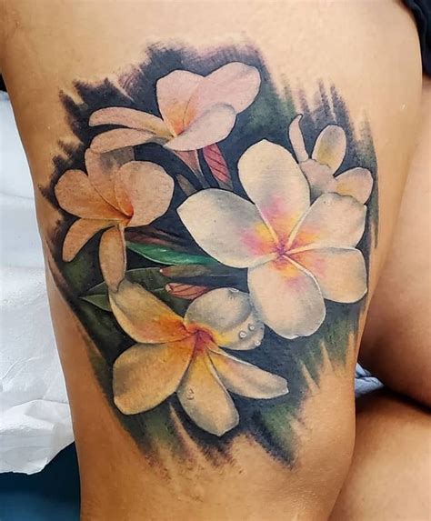 Yellow Plumeria Tattoo