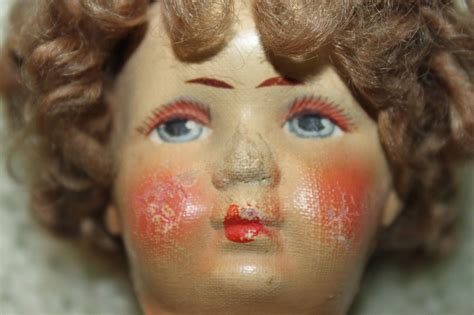 Antique Pre WWll Art Doll Kathe Kruse-Type Cloth Painted Face Jointed Doll 11" -- Antique Price ...
