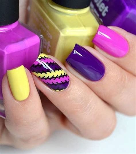 Pin by LaDina on Nail designs | Multicolored nails, Nail colors, Gel nails
