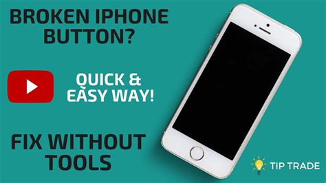 How To Fix Broken iPhone Power Button - Quick Fix Without Tools - YouTube