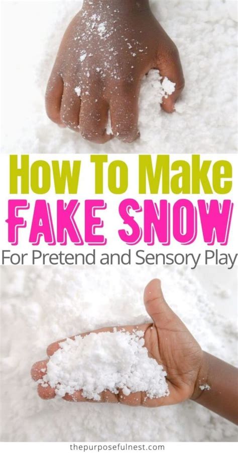 How to Make Fake Snow for Pretend Play | The Purposeful Nest