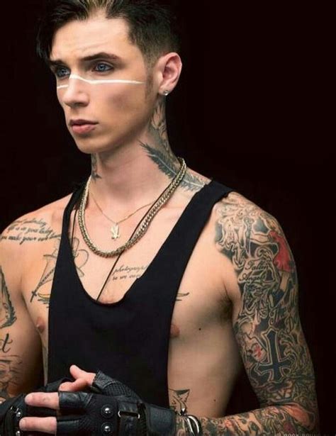 Andy Biersack Neck Tattoos