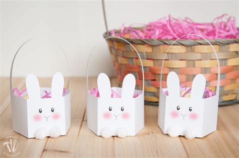 Simple Printable Bunny Easter Basket • Crafting my Home