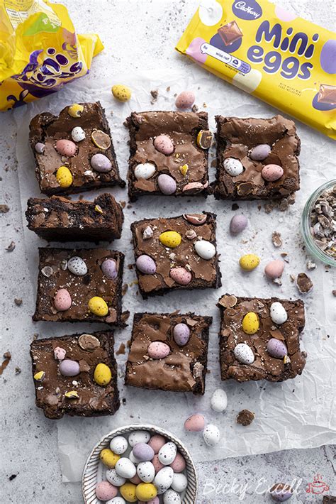 Mini Egg Brownies Recipe - Easter baking! (gluten-free)