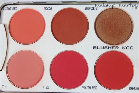 Kryolan Blusher Palette 10 Colors Review,Swatches & Prices