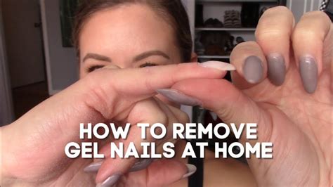 How To Remove Gel Nails At Home - YouTube
