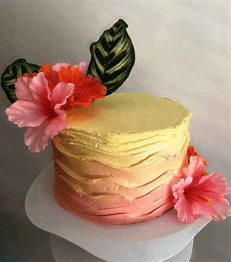 Hibiscus Birthday Cake Ideas Images (Pictures)