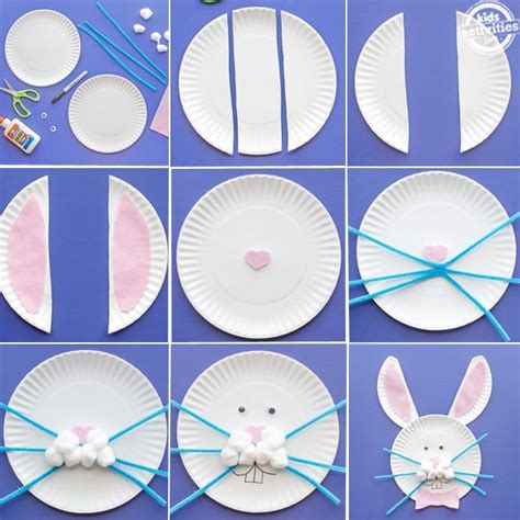 Super Cute Paper Plate Bunny Craft for Easter | Kids Activities Blog