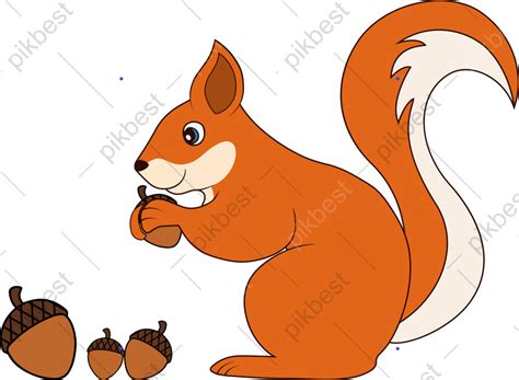 Squirrel Cartoon Autumn | AI PNG Images Free Download - Pikbest