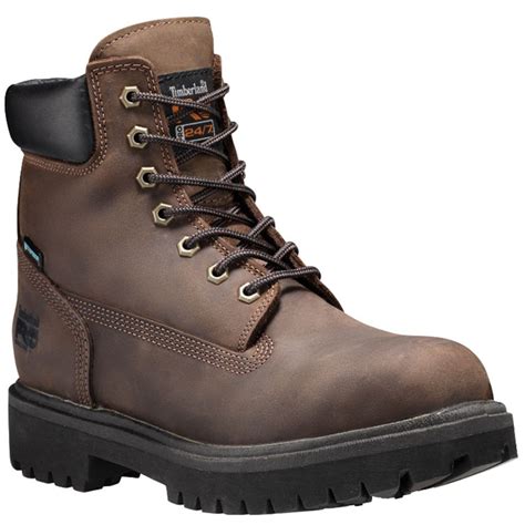 Timberland PRO 38021242 DIRECT ATTACH 6" STEEL TOE Brown Work Boots - Family Footwear Center