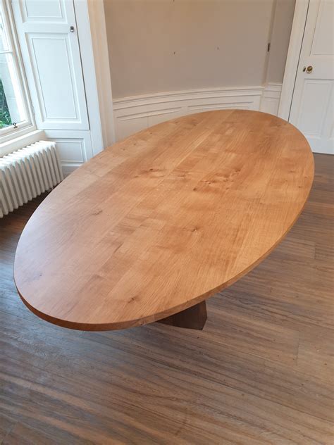 Oval Oak Dining Table - Real Wood Studios