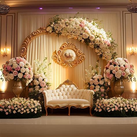 Premium Photo | Wedding Backdrop Wallpaper