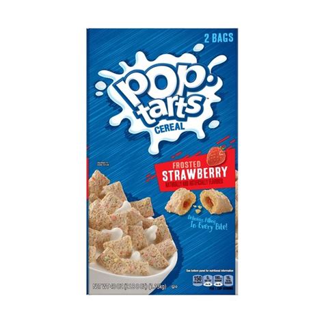 Kellogg's Pop-Tarts Breakfast Cereal Frosted Strawberry (40 oz) - Instacart