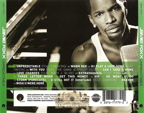 Jamie Foxx - Unpredictable: CD | Rap Music Guide