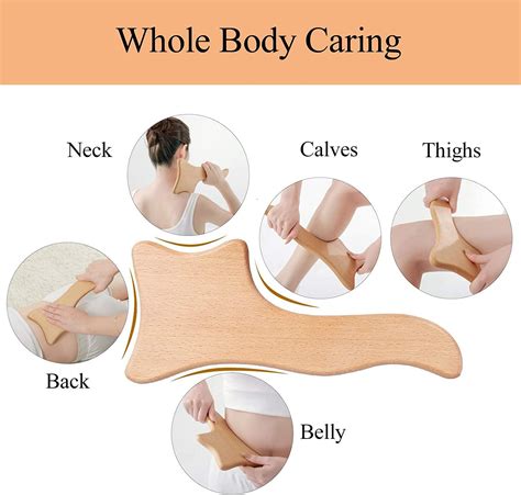 Lymphatic Drainage Massager Wood Therapy Tool for Anti-Cellulite Muscle ...