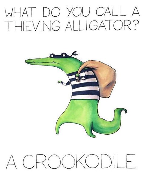 Alligator pun | Cute jokes, Punny jokes, Funny puns jokes