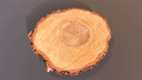 3D model Wooden Log Slice Wedding Cake Stand VR / AR / low-poly | CGTrader