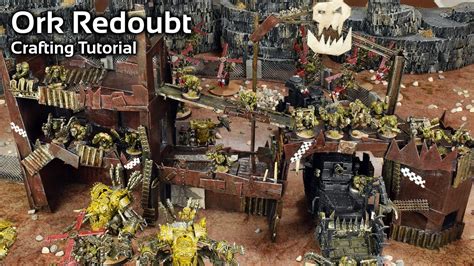 Scratch-Building an Ork Redoubt for Warhammer 40k Terrain (#Orktober) - YouTube