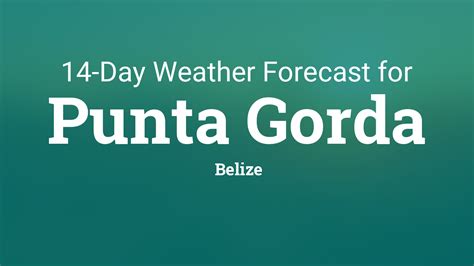 Punta Gorda, Belize 14 day weather forecast