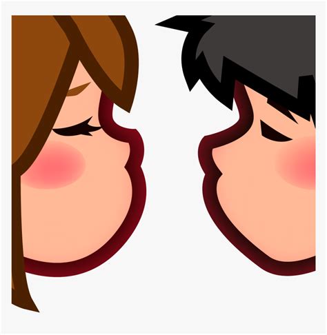 Couple Kiss Emoji , Png Download - Kiss Couple Emoji, Transparent Png - kindpng