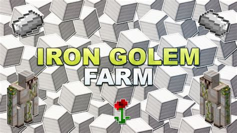 Minecraft - Iron Golem Farm - Tutorial 1.13 - YouTube