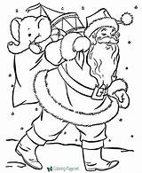 Santa Coloring Pages sketch template
