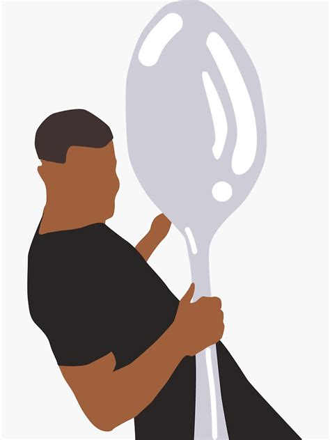 "Only a Spoonful (Comically Large Spoon)" Sticker for Sale by Meme-Rags | Redbubble