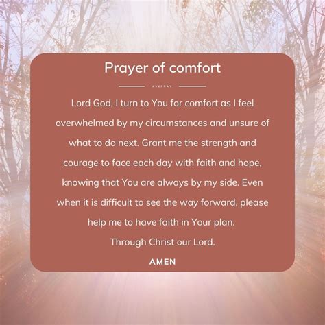 Prayer of Comfort