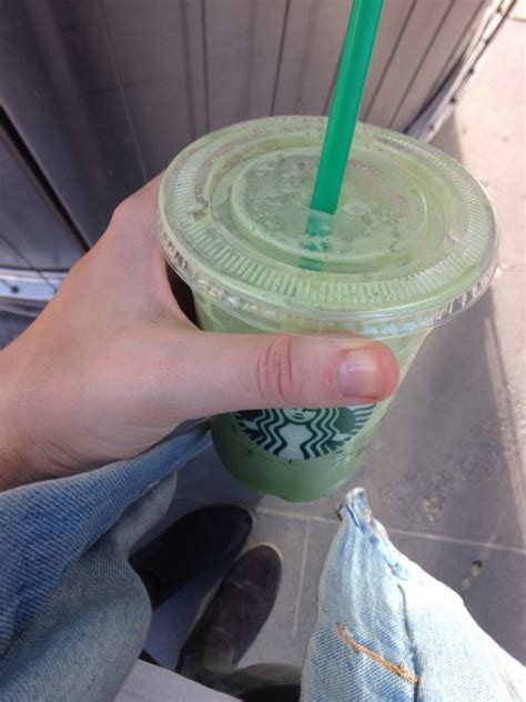 iced green tea latte on Tumblr