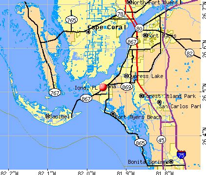 Iona, Florida (FL 33908) profile: population, maps, real estate, averages, homes, statistics ...