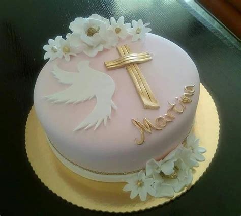 Pin on baptism cake